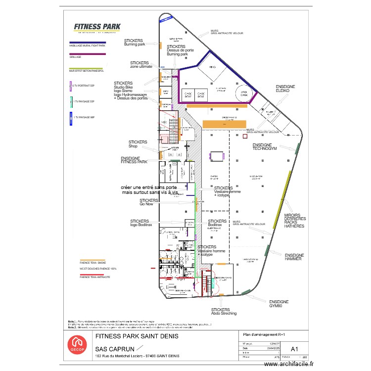 FP ST DENIS V2. Plan de 0 pièce et 0 m2