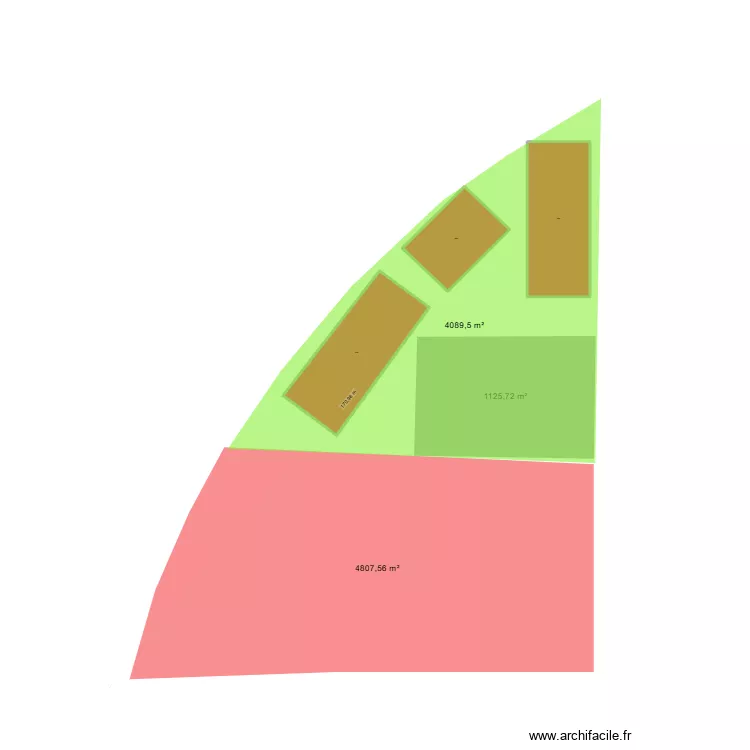 karo jardin v2. Plan de 3 Pièces et 1291 m²