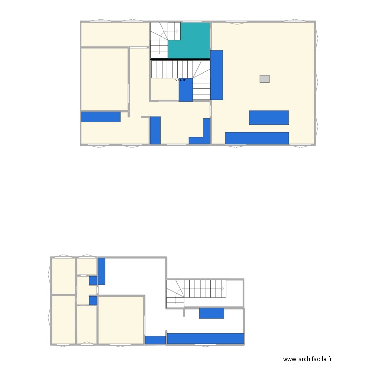 plan crèche. Plan de 12 pièces et 72 m2