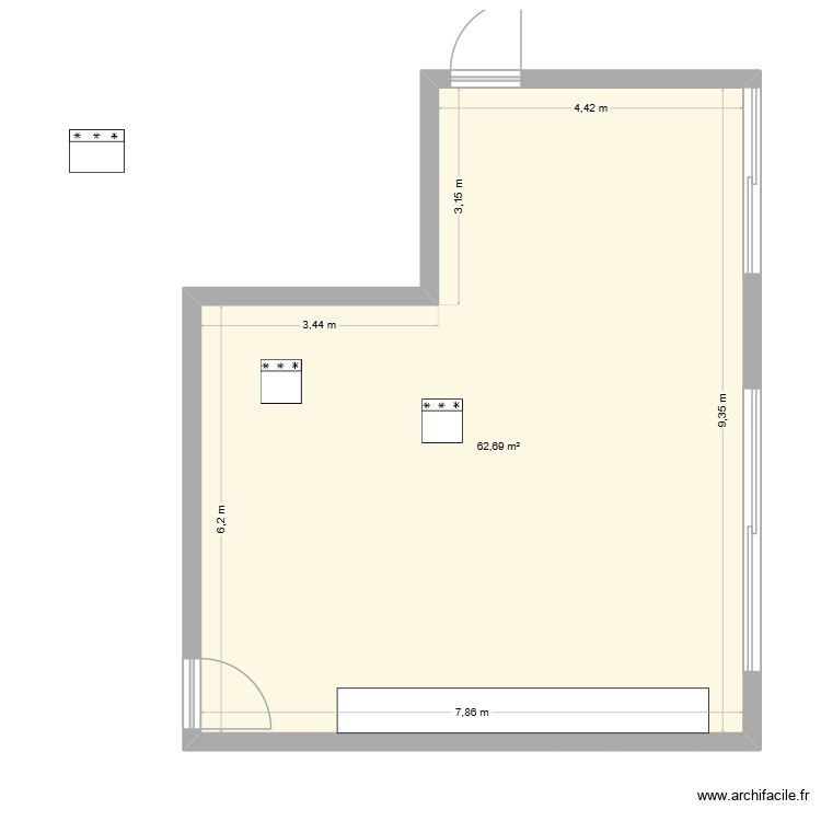 salle de pause. Plan de 0 pièce et 0 m2