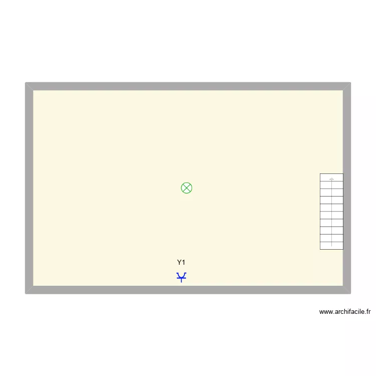 Grenier. Plan de 1  et 72 m²