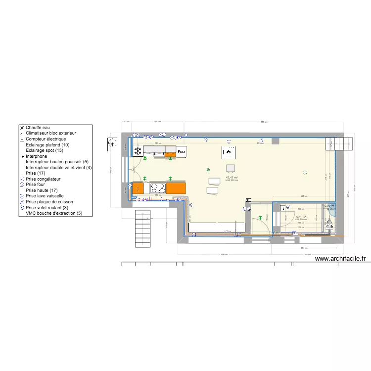 Cuisine arredo. Plan de Cuisine arredo. Plan de