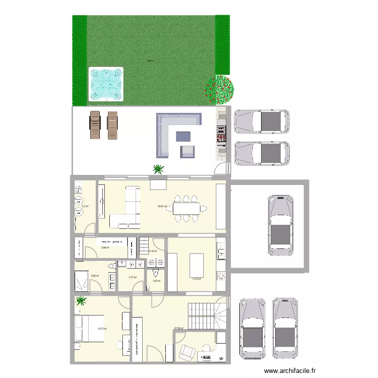 Postweg, 9 (5). Plan de 10  et 116 m²