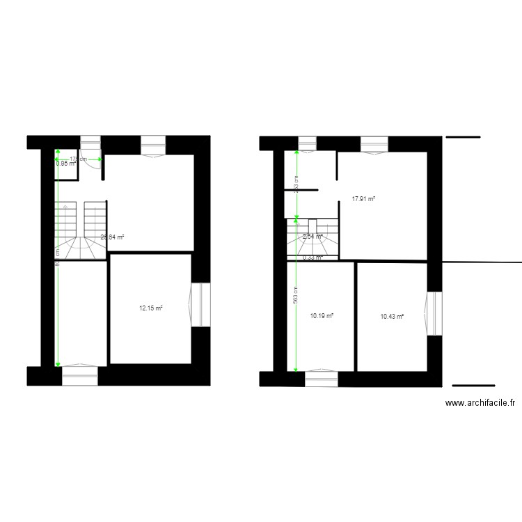 DEVILLE PIERRE MONISTROL. Plan de 8 pièces et 80 m2