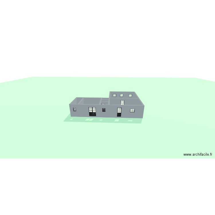 popo extension vu 3d. Plan de 7 pièces et 87 m2