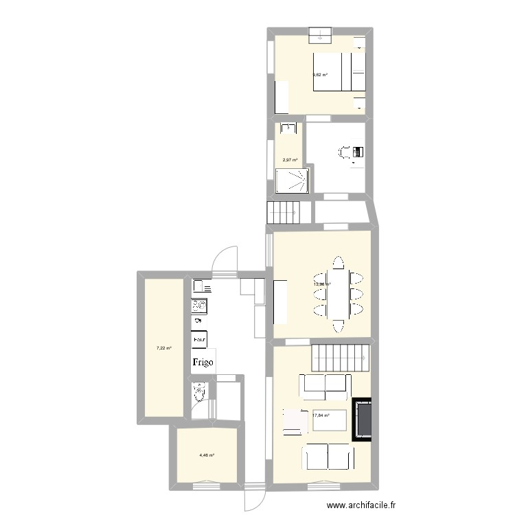 longué. Plan de 0 pièce et 0 m2