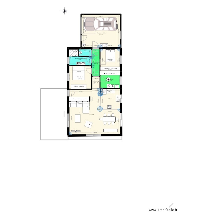 Asse 3 mise à jour  le 11 septembre . Plan de 9 pièces et 121 m2