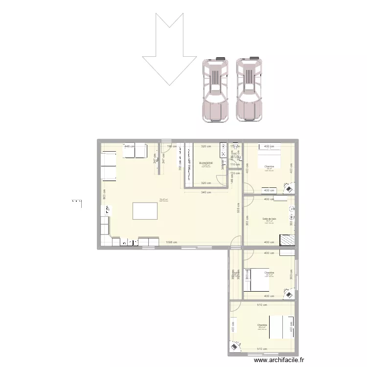 PROJET MAISON BEN ET FRED. Plan de 