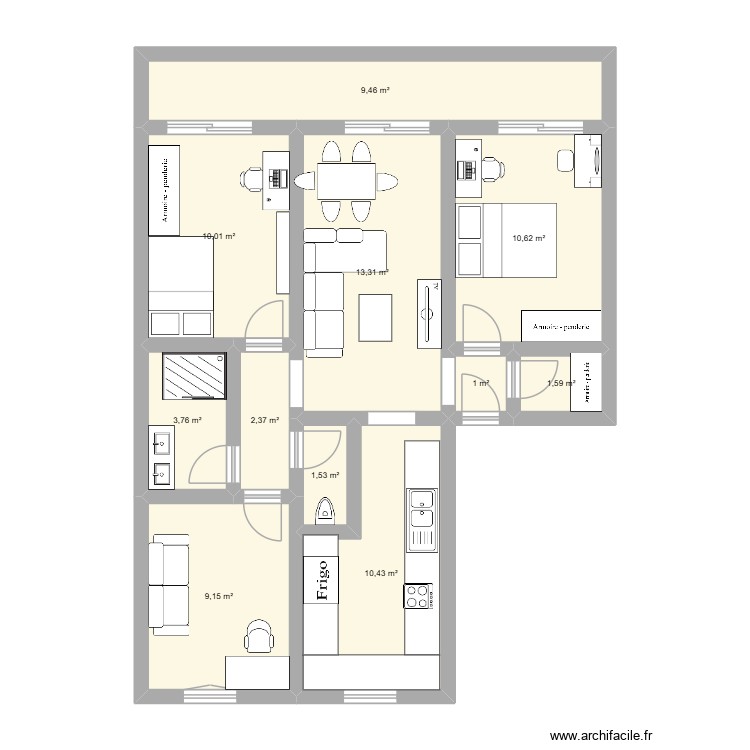CACAFRENHU. Plan de 0 pièce et 0 m2