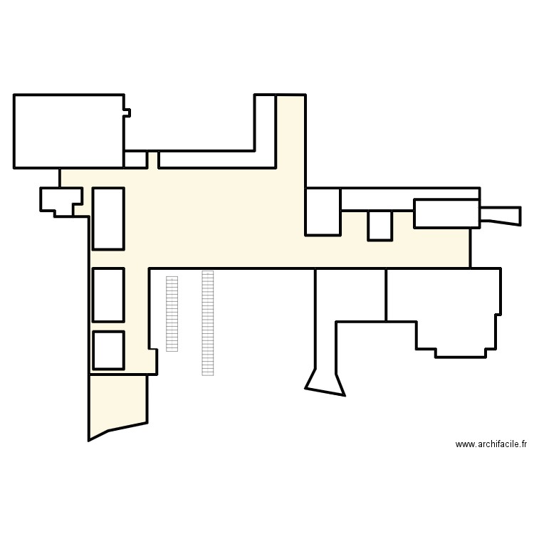 Centre commercial. Plan de 15 pièces et 395 m2