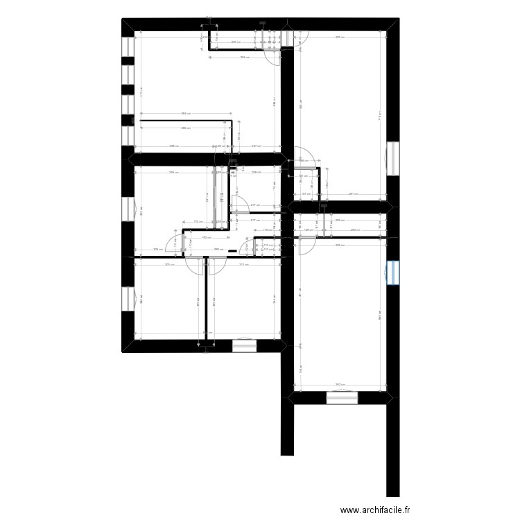 LOEB. Plan de 27 pièces et 375 m2