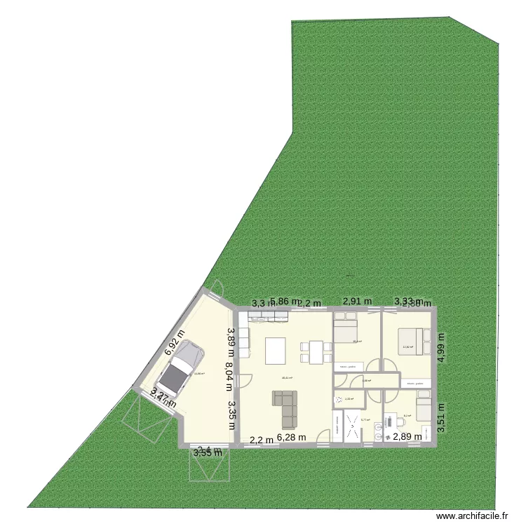 plan définitif. Plan de 8 Pièces et 124 m² plan définitif. Plan de 8 Pièces et 124 m²
