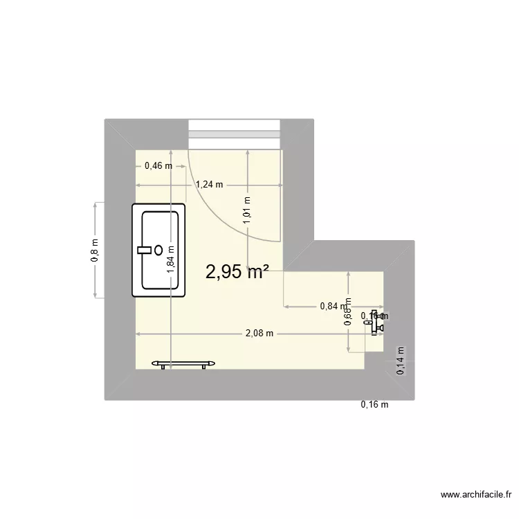 plan SDB 2026. Plan de 1 et 3 m² plan SDB 2026. Plan de 1 et 3 m²