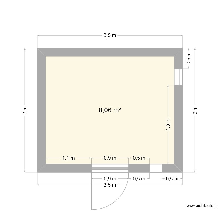 Plan vue de dessus. Plan de 0 pièce et 0 m2