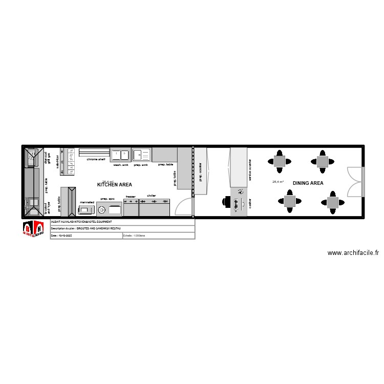 yaman 2. Plan de 2 pièces et 53 m2