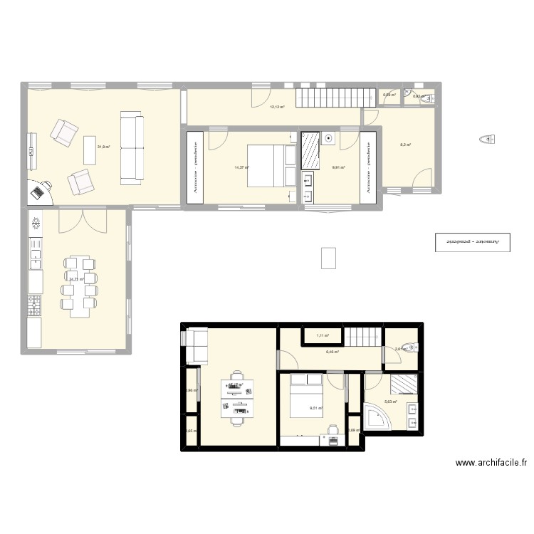 maison nouvelle version 2. Plan de 0 pièce et 0 m2
