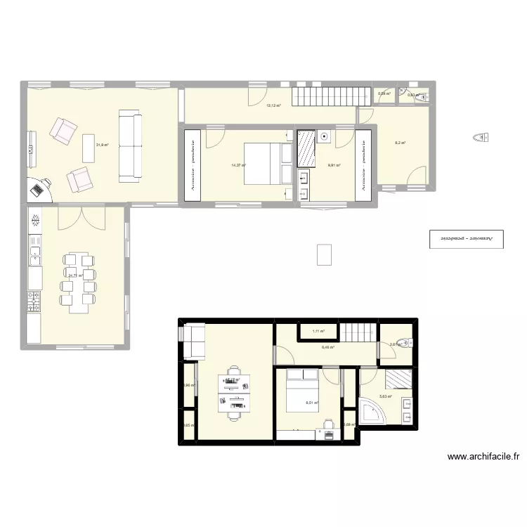 maison nouvelle version 2. Plan de 