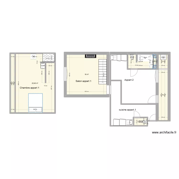 APPART 3 VERSION 21 01 24. Plan de 