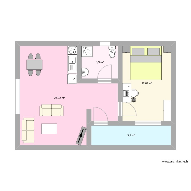 gite 2. Plan de 0 pièce et 0 m2