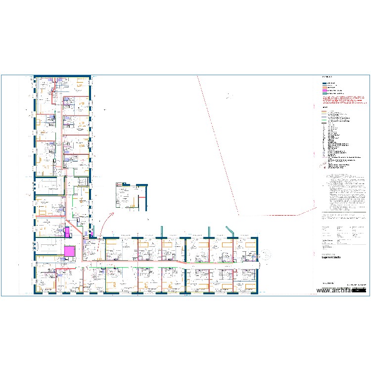CHEMIN DE CABLES R+2. Plan de 0 pièce et 0 m2