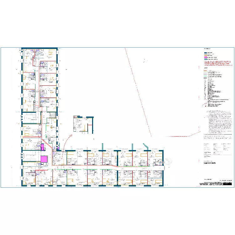 CHEMIN DE CABLES R+2. Plan de 