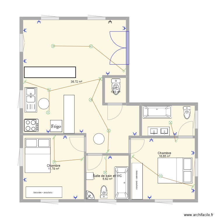 projet. Plan de 0 pièce et 0 m2