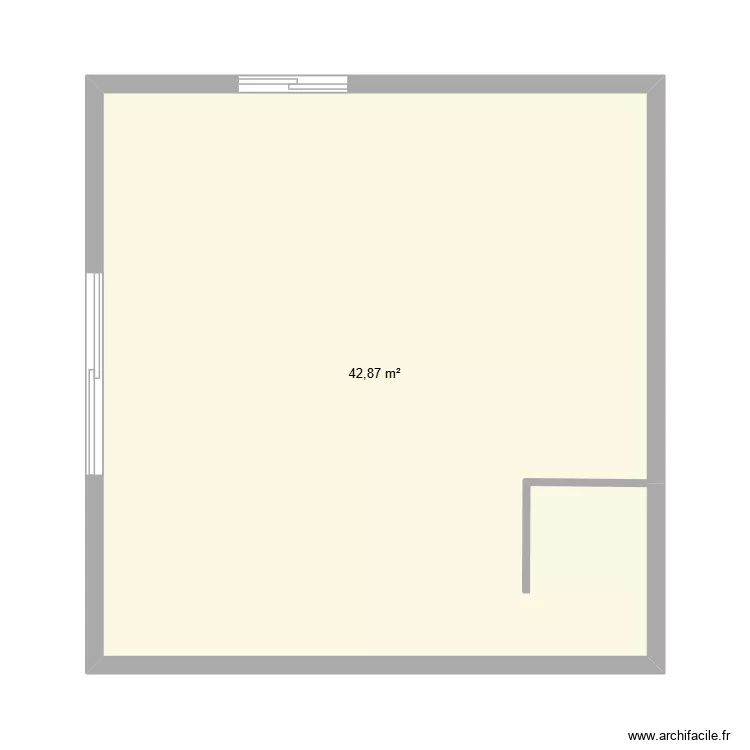 LE PERRIER  ETAGE 1. Plan de 1  et 43 m²