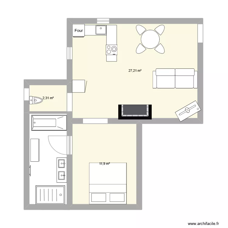 gite du bas. Plan de 3 et 41 m² gite du bas. Plan de 3 et 41 m²