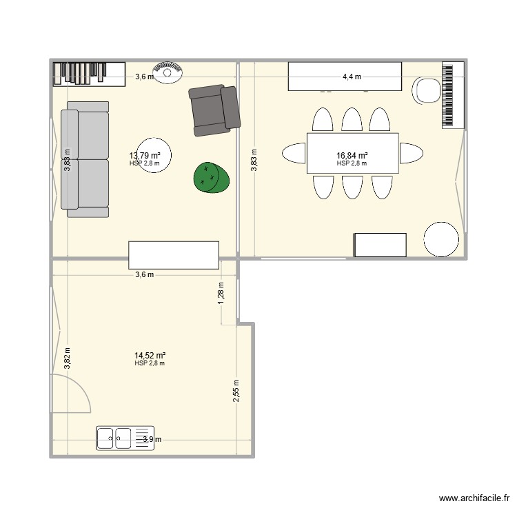 Cuisine. Plan de 0 pièce et 0 m2