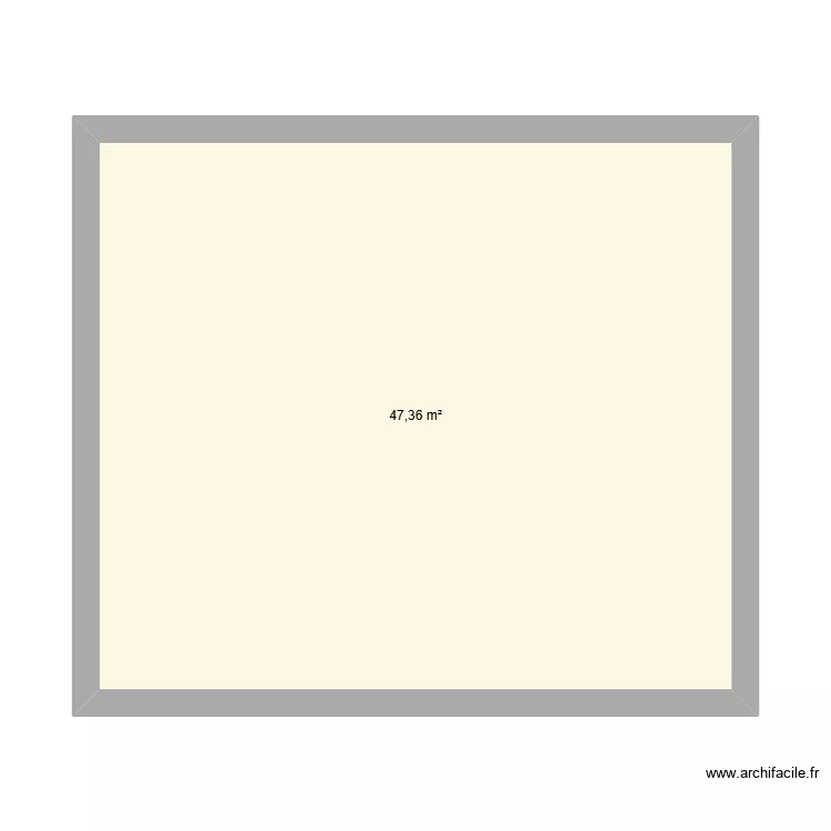GARAGE. Plan de 1 Pièce et 47 m²