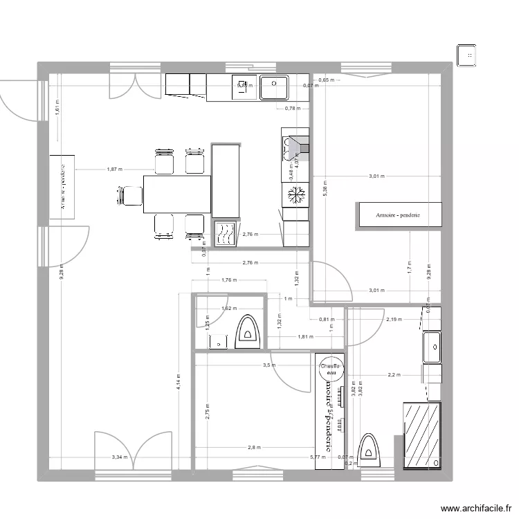 Comp&egrave;re Guilleri 2026 03 11 02 Meubles. Plan de 2  et 83 m²