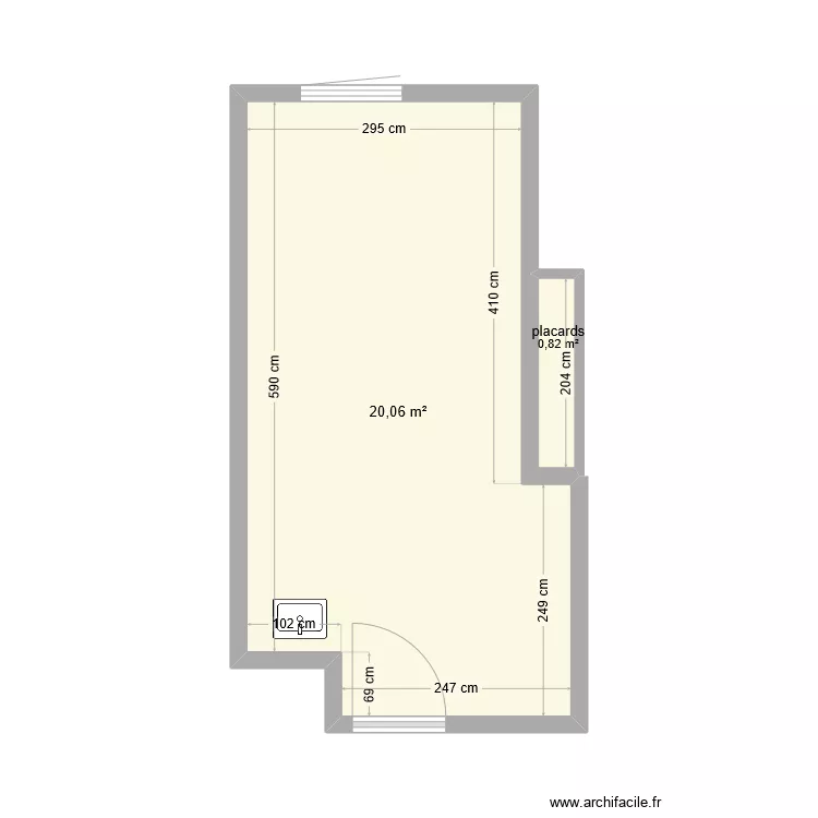 salle activite. Plan de 