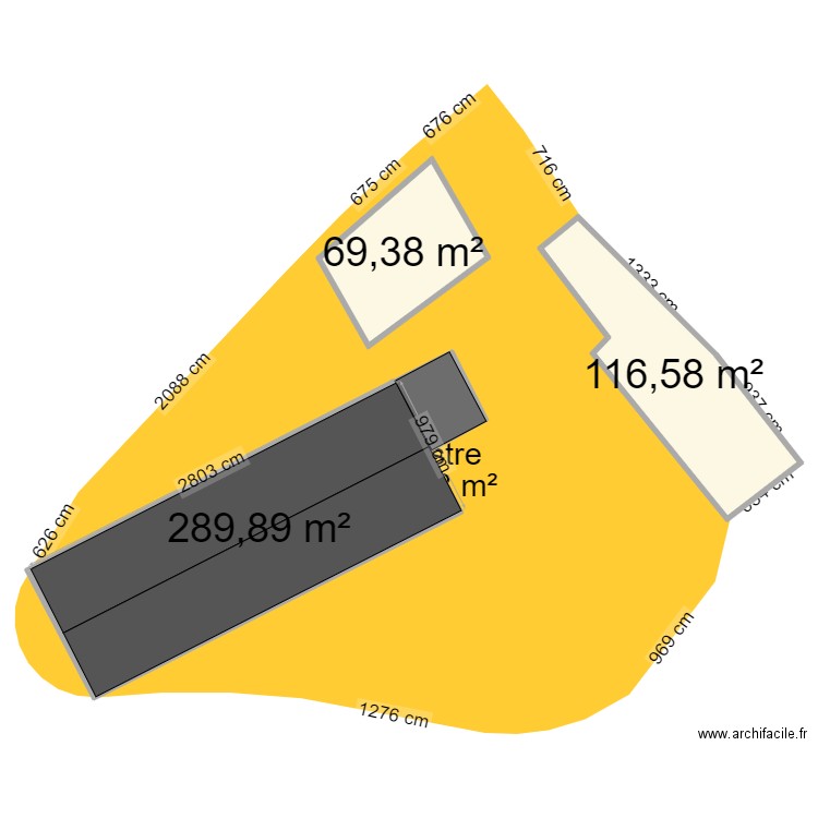MAISON ST MAURICE. Plan de 3 pièces et 476 m2