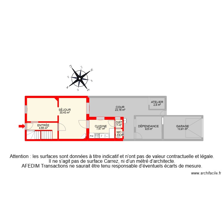 BI15049. Plan de 21 pièces et 153 m2