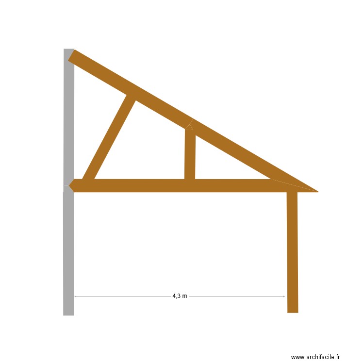 facades sud. Plan de 0 pièce et 0 m2