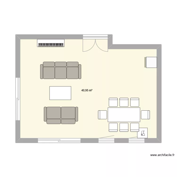 Carrière 1. Plan de 1 Pièce et 41 m² Carrière 1. Plan de 1 Pièce et 41 m²
