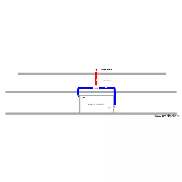 Verriere traiteur V2 Face. Plan de 