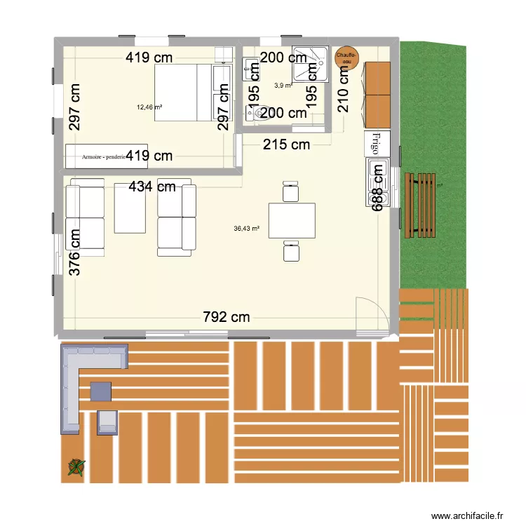 STUDIO COCOTERAIE. Plan de 