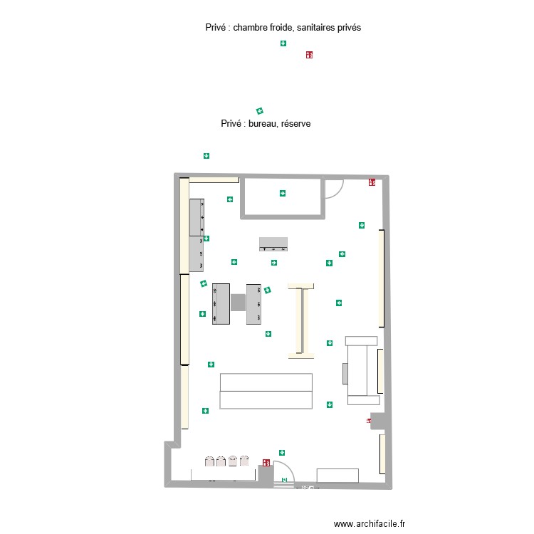 IVOIRE MARKET EXOTIC : Cheminement interieur. Plan de 1 pièce et 114 m2