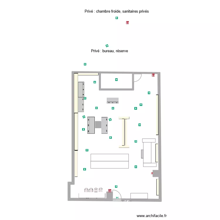 IVOIRE MARKET EXOTIC : Cheminement interieur. Plan de IVOIRE MARKET EXOTIC : Cheminement interieur. Plan de