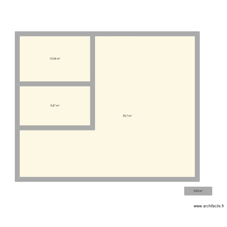 salon2. Plan de 4 pièces et 80 m2