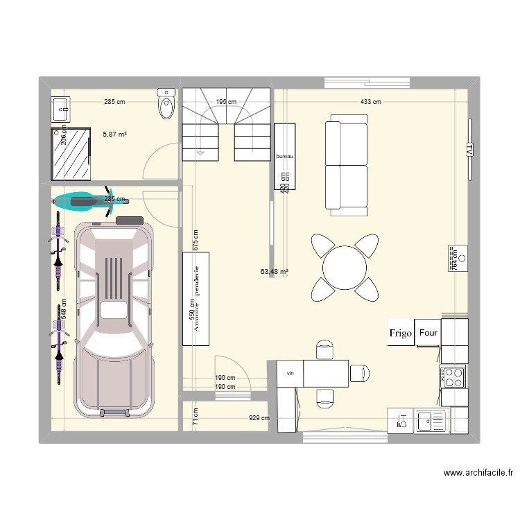 rez de chaussée saint nazaire. Plan de 0 pièce et 0 m2
