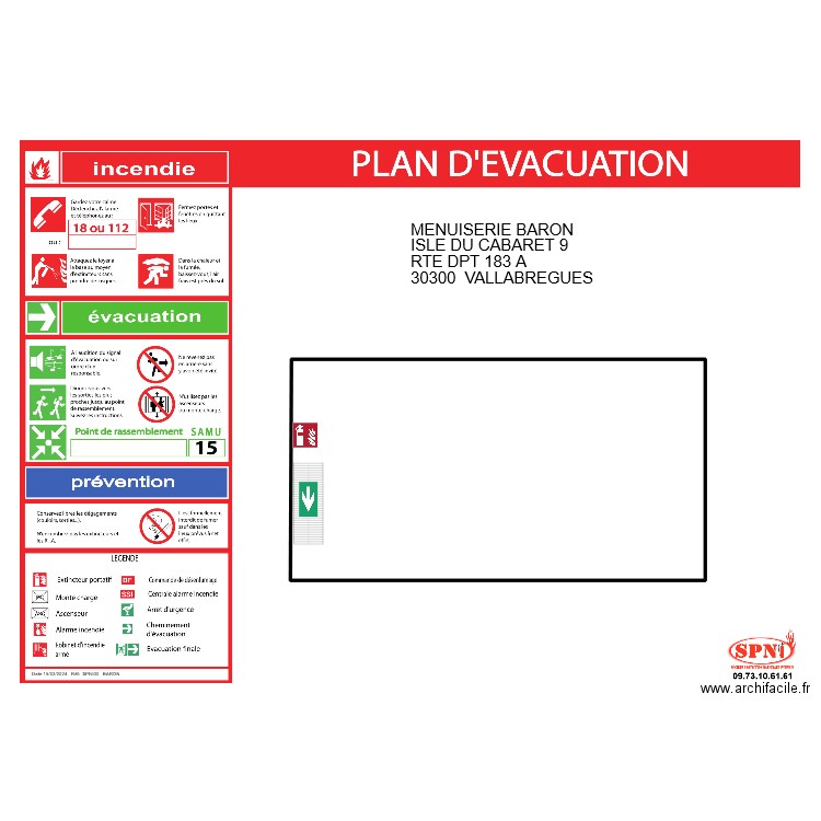 PLAN 2 BARON. Plan de 1 pièce et 995 m2