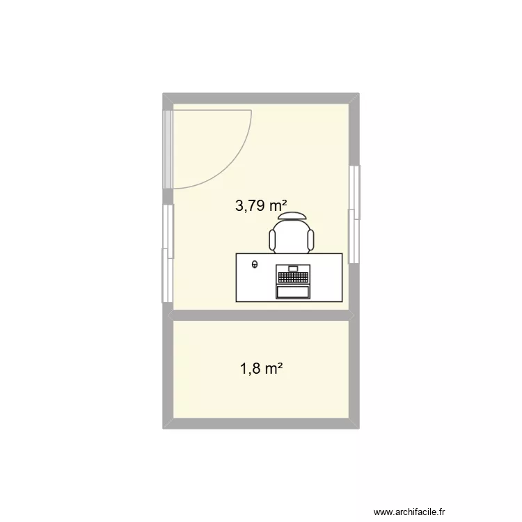 ACCUEIL CNRAO MEUBLE. Plan de 2 et 6 m² ACCUEIL CNRAO MEUBLE. Plan de 2 et 6 m²