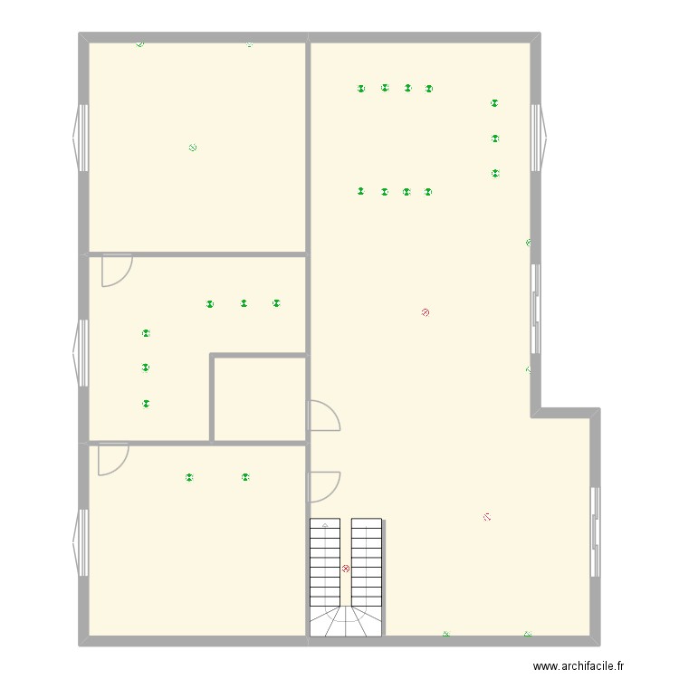 sema elec. Plan de 5 pièces et 192 m2