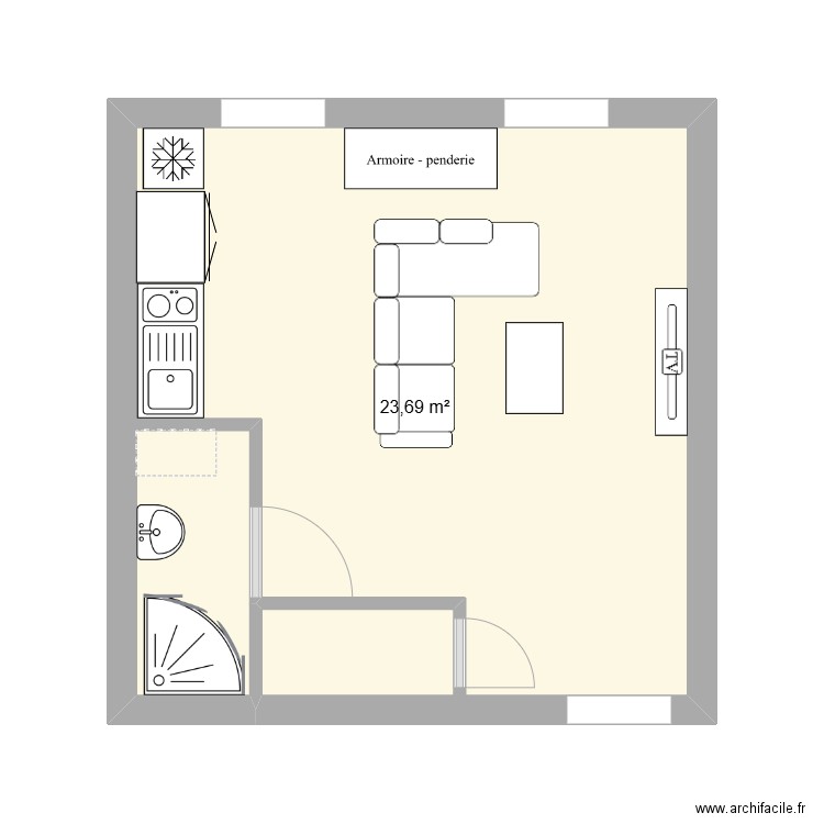 brico. Plan de 0 pièce et 0 m2