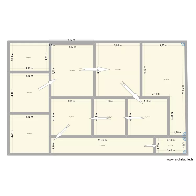 ADOC plan magasin. Plan de 