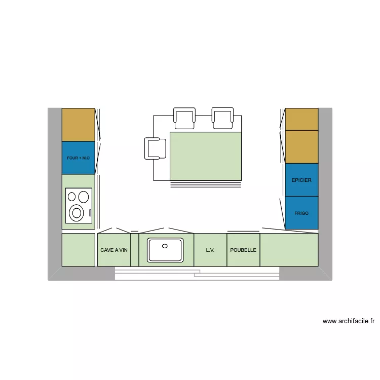 cuisine. Plan de cuisine. Plan de