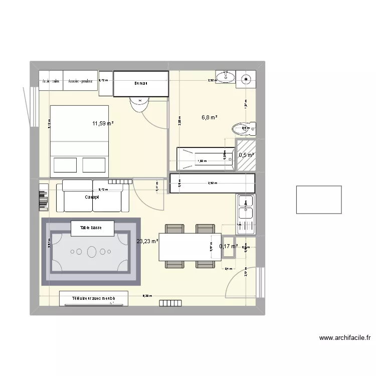 Mon appart k. Plan de 5 et 42 m² Mon appart k. Plan de 5 et 42 m²