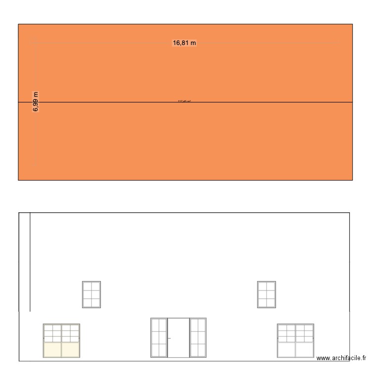 maison saint martial 1. Plan de 2 pièces et 235 m2